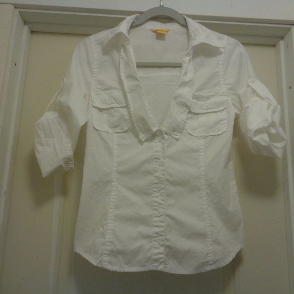 SALT & PEPPER COTTAGECORE FOLKLORE FARM WHITE BLOUSE M